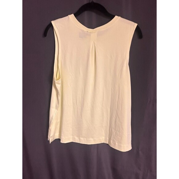 Prana Alpenglow Womens Pullover Crop Tank Top Lime Squeeze Yellow  Size L - Picture 3 of 13